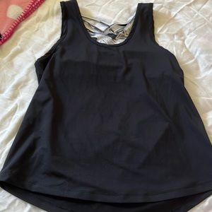 Ideology Girls Workout Top With Built In Bra